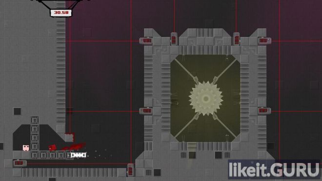 Super Meat Boy game screen